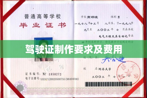 陈巴尔虎旗驾驶证制作要求及费用